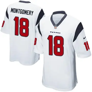 Nike D.J. Montgomery Men's Game Houston Texans White Jersey