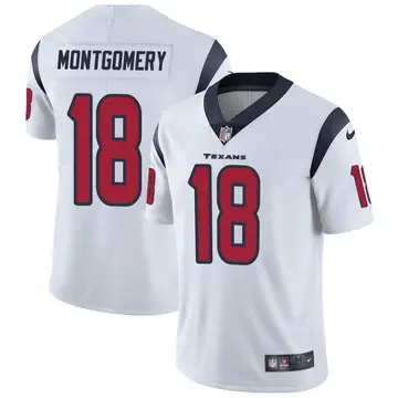 Nike D.J. Montgomery Men's Limited Houston Texans White Vapor Untouchable Jersey