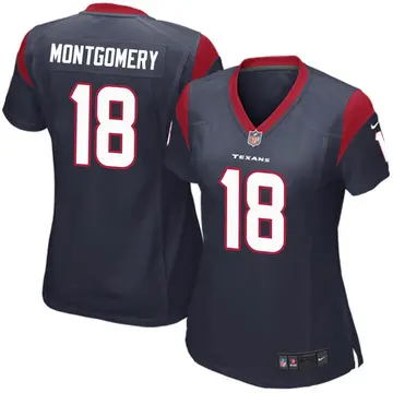 Nike D.J. Montgomery Women's Game Houston Texans Navy Blue Team Color Jersey