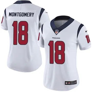 Nike D.J. Montgomery Women's Limited Houston Texans White Vapor Untouchable Jersey