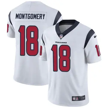 Nike D.J. Montgomery Youth Limited Houston Texans White Vapor Untouchable Jersey