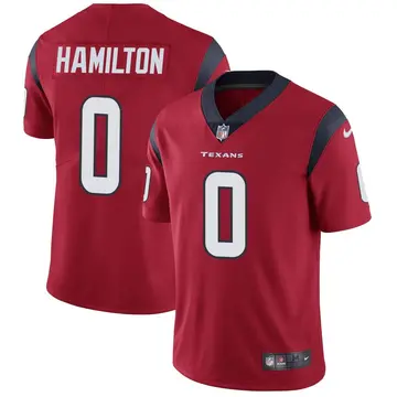 Nike DaeSean Hamilton Men's Limited Houston Texans Red Alternate Vapor Untouchable Jersey