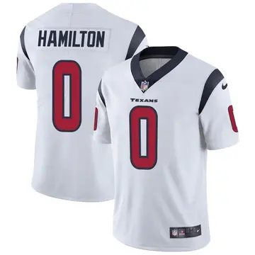 Nike DaeSean Hamilton Men's Limited Houston Texans White Vapor Untouchable Jersey