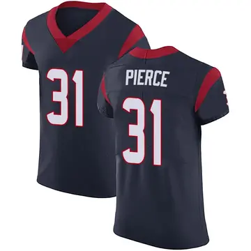 Nike Dameon Pierce Men's Elite Houston Texans Navy Blue Team Color Vapor Untouchable Jersey