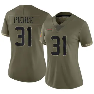 Nike Dameon Pierce Women's Limited Houston Texans Olive 2022 Salute To Service Jersey