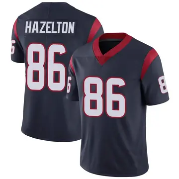 Nike Damon Hazelton Men's Limited Houston Texans Navy Blue Team Color Vapor Untouchable Jersey