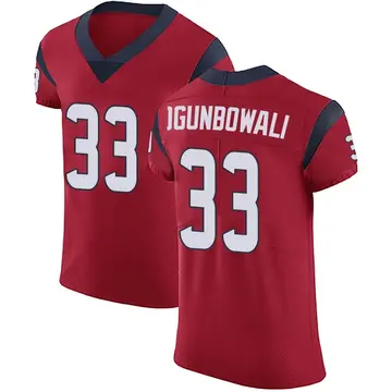 Nike Dare Ogunbowale Men's Elite Houston Texans Red Alternate Vapor Untouchable Jersey