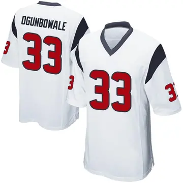 Nike Dare Ogunbowale Men's Game Houston Texans White Jersey