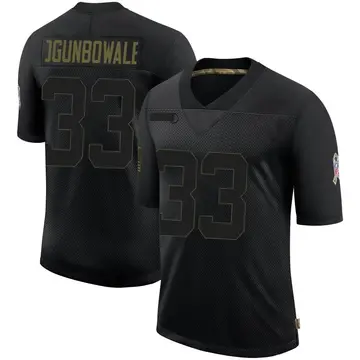 Nike Dare Ogunbowale Men's Limited Houston Texans Black 2020 Salute To Service Jersey