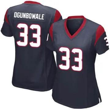 Nike Dare Ogunbowale Women's Game Houston Texans Navy Blue Team Color Jersey
