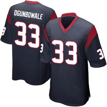 Nike Dare Ogunbowale Youth Game Houston Texans Navy Blue Team Color Jersey