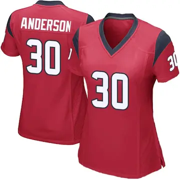 Nike Darius Anderson Women's Game Houston Texans Red Alternate Jersey
