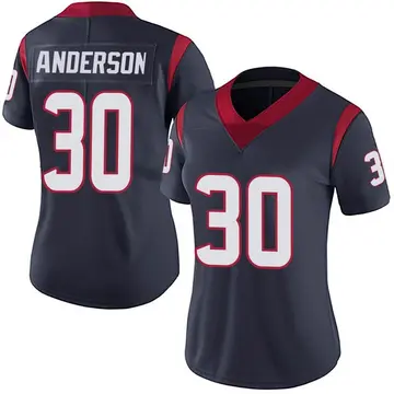 Nike Darius Anderson Women's Limited Houston Texans Navy Blue Team Color Vapor Untouchable Jersey