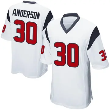 Nike Darius Anderson Youth Game Houston Texans White Jersey