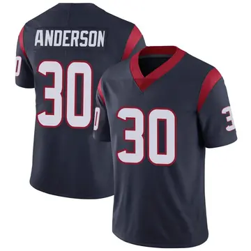 Nike Darius Anderson Youth Limited Houston Texans Navy Blue Team Color Vapor Untouchable Jersey