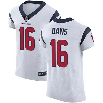 Nike Davion Davis Men's Elite Houston Texans White Vapor Untouchable Jersey