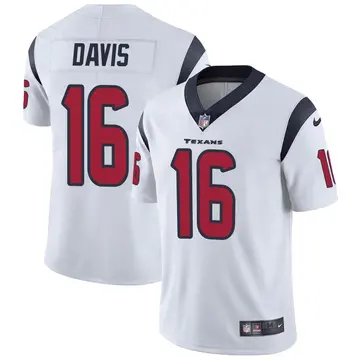 Nike Davion Davis Men's Limited Houston Texans White Vapor Untouchable Jersey