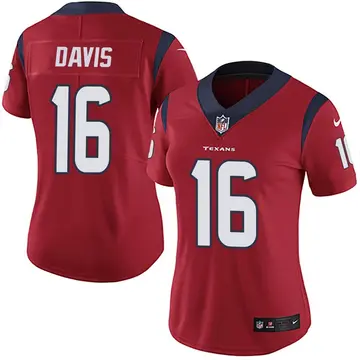 Nike Davion Davis Women's Limited Houston Texans Red Alternate Vapor Untouchable Jersey
