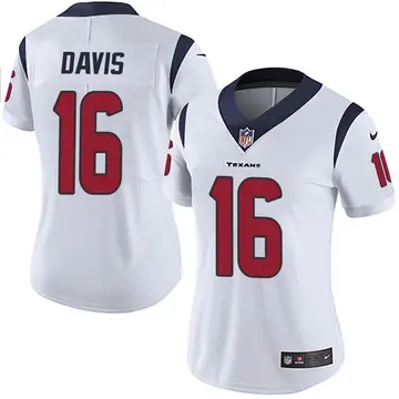 Nike Davion Davis Women's Limited Houston Texans White Vapor Untouchable Jersey