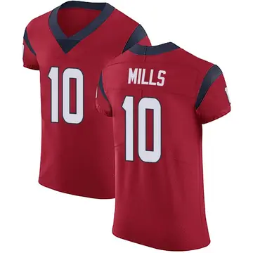 Nike Davis Mills Men's Elite Houston Texans Red Alternate Vapor Untouchable Jersey