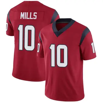 Nike Davis Mills Men's Limited Houston Texans Red Alternate Vapor Untouchable Jersey