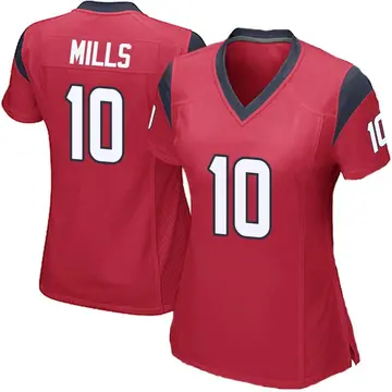 Nike Davis Mills Women's Game Houston Texans Red Alternate Jersey