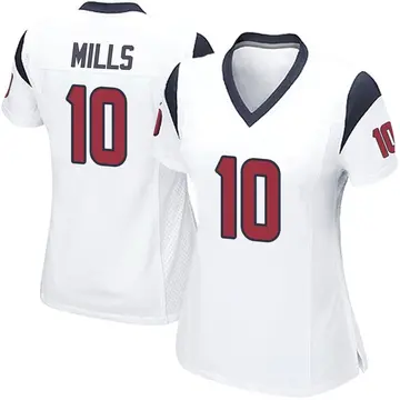 Nike Davis Mills Women's Game Houston Texans White Jersey