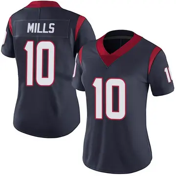 Nike Davis Mills Women's Limited Houston Texans Navy Blue Team Color Vapor Untouchable Jersey