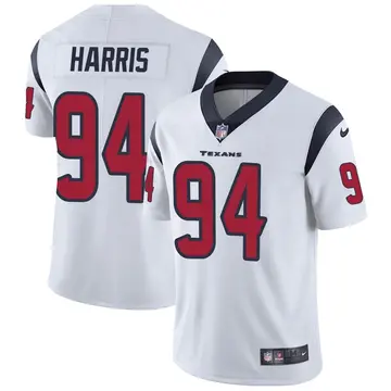 Nike Demone Harris Men's Limited Houston Texans White Vapor Untouchable Jersey