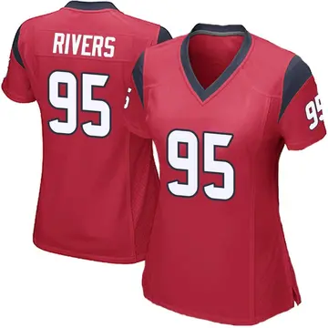 Nike Derek Rivers Women's Game Houston Texans Red Alternate Jersey