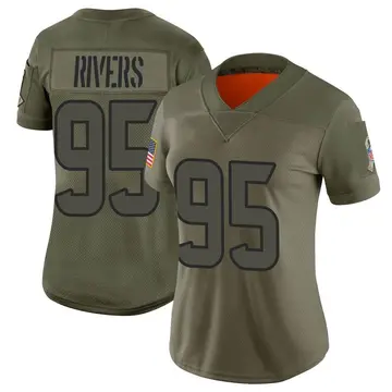 Nike Derek Rivers Women's Limited Houston Texans Camo 2019 Salute to Service Jersey