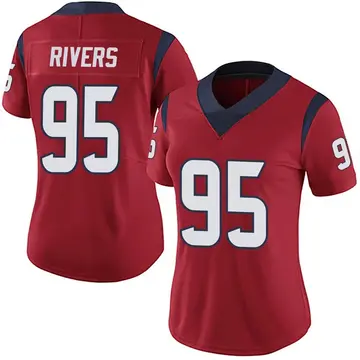 Nike Derek Rivers Women's Limited Houston Texans Red Alternate Vapor Untouchable Jersey