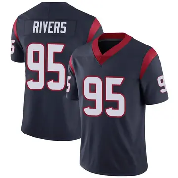 Nike Derek Rivers Youth Limited Houston Texans Navy Blue Team Color Vapor Untouchable Jersey