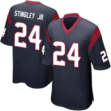 Nike Derek Stingley Jr. Men's Game Houston Texans Navy Blue Team Color Jersey