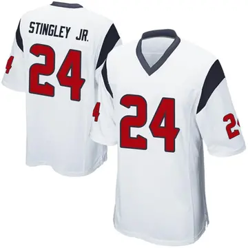 Nike Derek Stingley Jr. Youth Game Houston Texans White Jersey