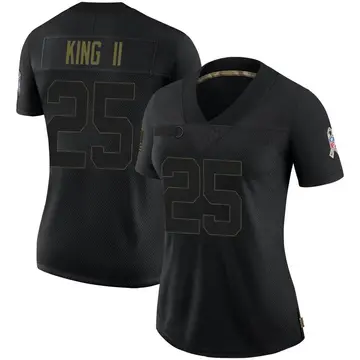 Nike Desmond King II Women's Limited Houston Texans Black 2020 Salute To Service Jersey