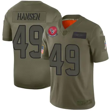 Nike Jake Hansen Youth Limited Houston Texans Camo 2019 Salute to Service Jersey