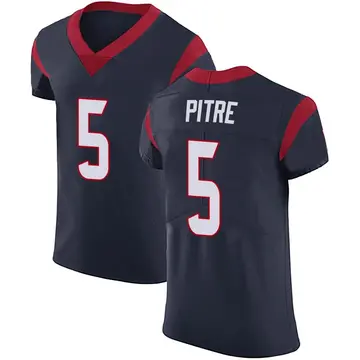 Nike Jalen Pitre Men's Elite Houston Texans Navy Blue Team Color Vapor Untouchable Jersey