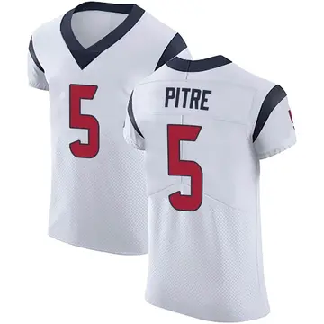 Nike Jalen Pitre Men's Elite Houston Texans White Vapor Untouchable Jersey