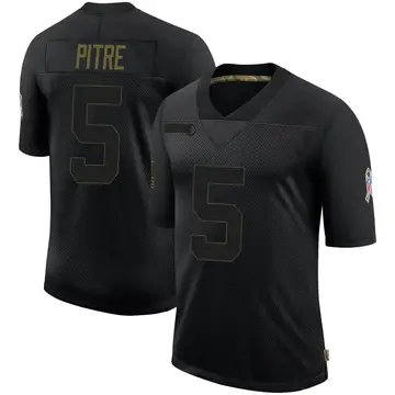 Nike Jalen Pitre Men's Limited Houston Texans Black 2020 Salute To Service Jersey
