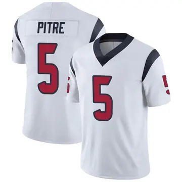 Nike Jalen Pitre Men's Limited Houston Texans White Vapor Untouchable Jersey