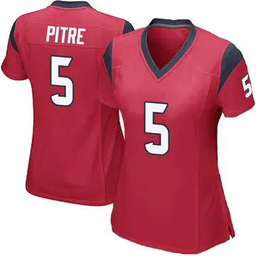 Nike Jalen Pitre Women's Game Houston Texans Red Alternate Jersey