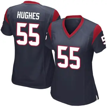 Nike Jerry Hughes Women's Game Houston Texans Navy Blue Team Color Jersey