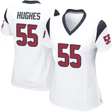 Nike Jerry Hughes Women's Game Houston Texans White Jersey