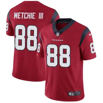Nike John Metchie III Men's Limited Houston Texans Red Alternate Vapor Untouchable Jersey