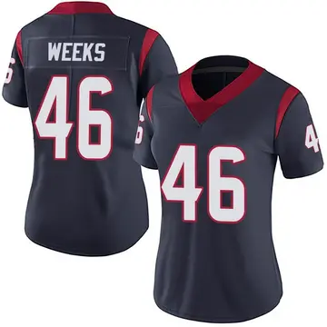 Nike Jon Weeks Women's Limited Houston Texans Navy Blue Team Color Vapor Untouchable Jersey