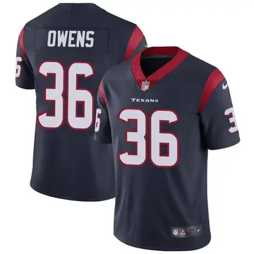 Nike Jonathan Owens Men's Limited Houston Texans Navy Blue Team Color Vapor Untouchable Jersey