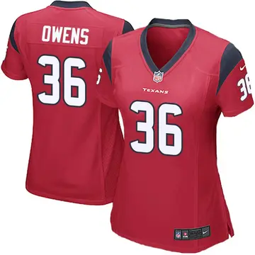 Nike Jonathan Owens Women's Game Houston Texans Red Alternate Jersey