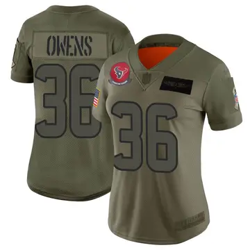Nike Jonathan Owens Women's Limited Houston Texans Camo 2019 Salute to Service Jersey