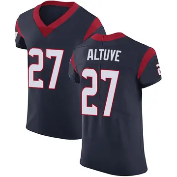 Nike Jose Altuve Men's Elite Houston Texans Navy Blue Team Color Vapor Untouchable Jersey